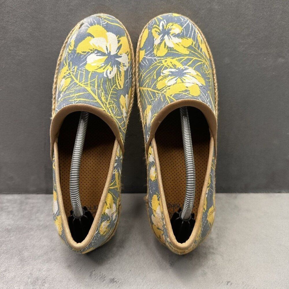 Dansko Victoria Tahiti‎ Womens Size 39 (8.5-9) Clog Blue Yellow Floral Canvas - Picture 6 of 10